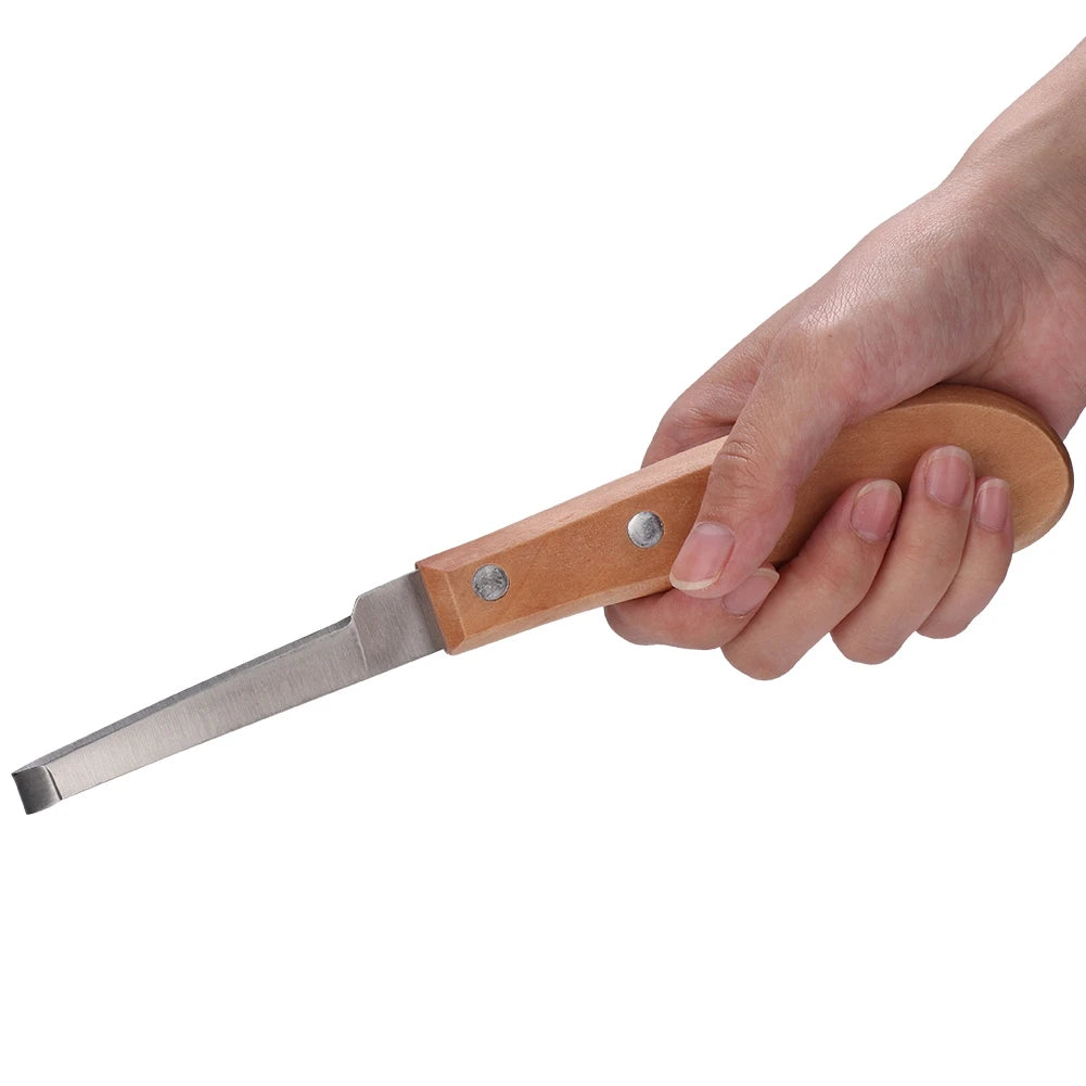 Hoof Knife Hoof Trimming Straight Blade Shape Carbon Steel Knife Trimming Tool for Cattle Horse