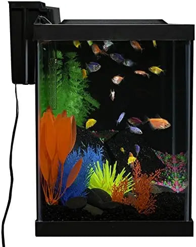 20 Gallon Aquarium Kit with LED Lights, Decor Heater & Filter