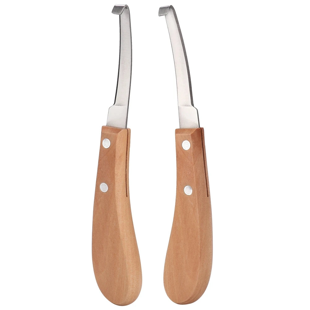Hoof Knife Hoof Trimming Straight Blade Shape Carbon Steel Knife Trimming Tool for Cattle Horse