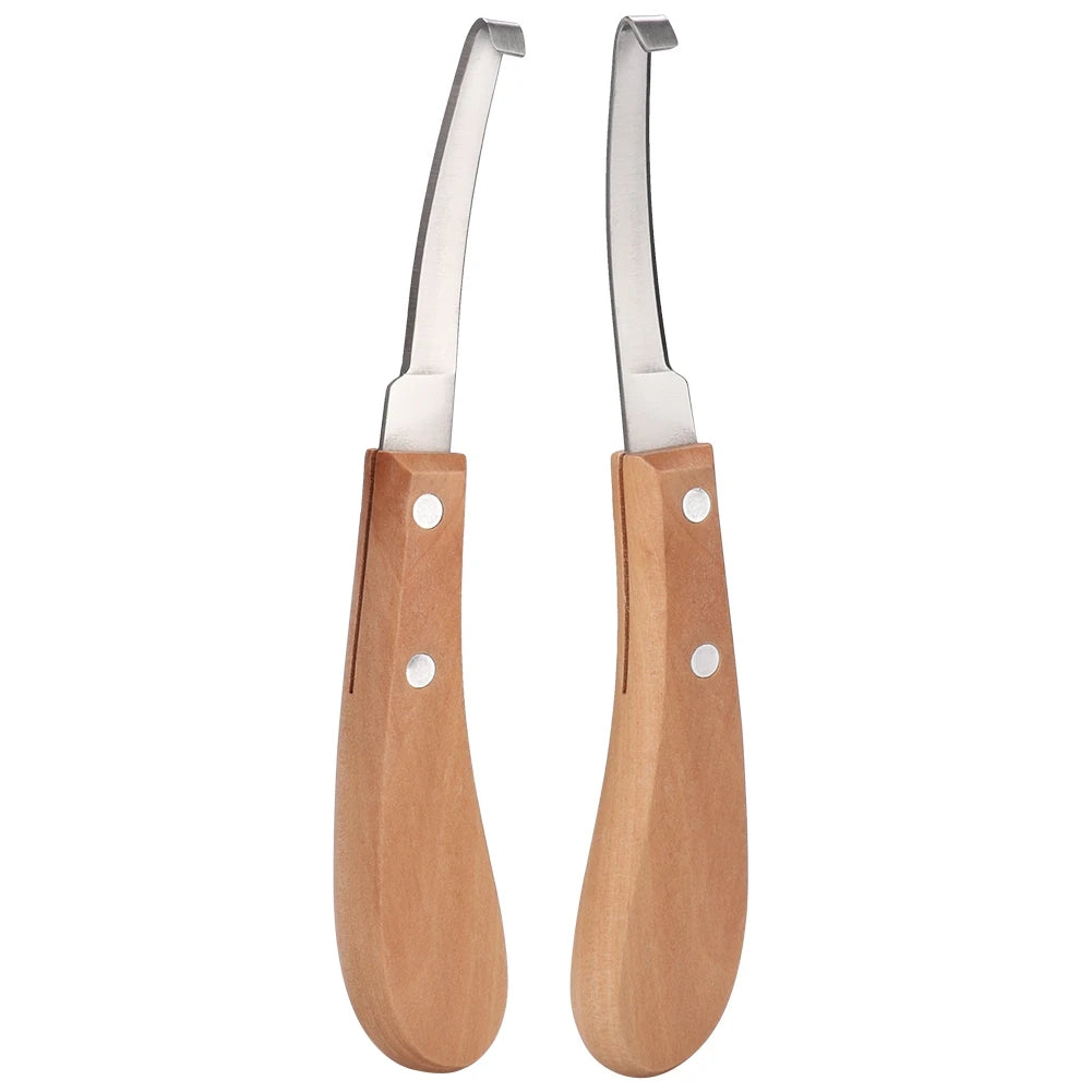 Hoof Knife Hoof Trimming Straight Blade Shape Carbon Steel Knife Trimming Tool for Cattle Horse