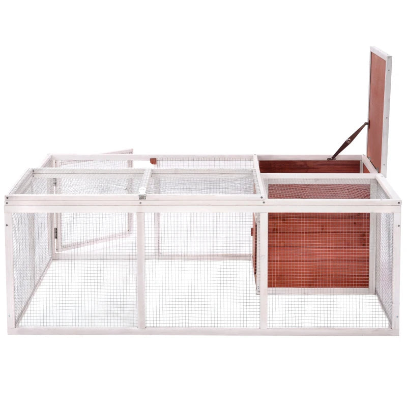 61.8 inches Playpen Pet House Small Animal Cage with Enclosed Run for Outdoor Garden Backyard