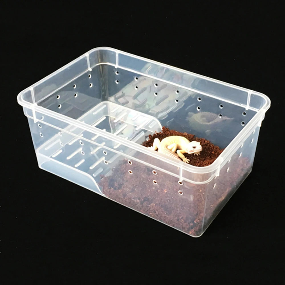 8 Grid Reptile Enclosure Cage Pet Terrarium Breeding Box And Heating Pad