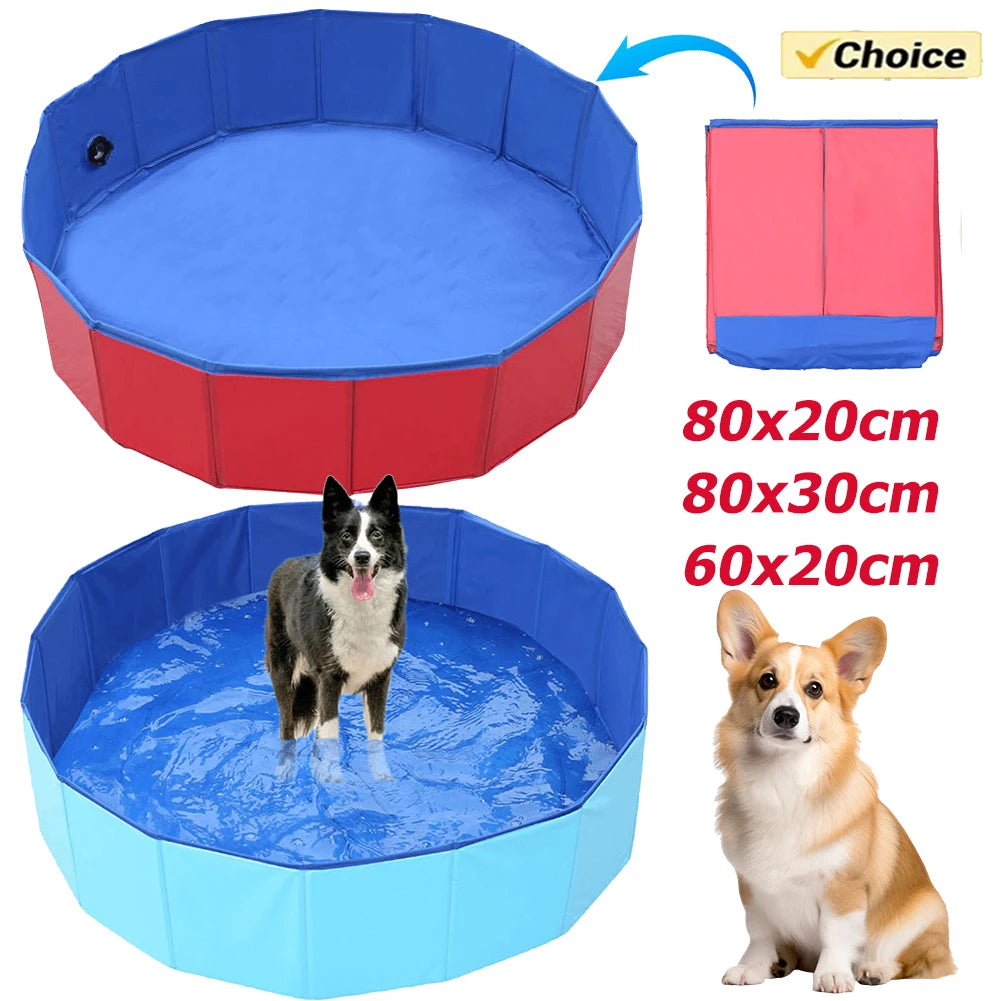 Home Pet Collapsible Dog Pool Outdoor Comfortable Dog for Large Medium Small Pets