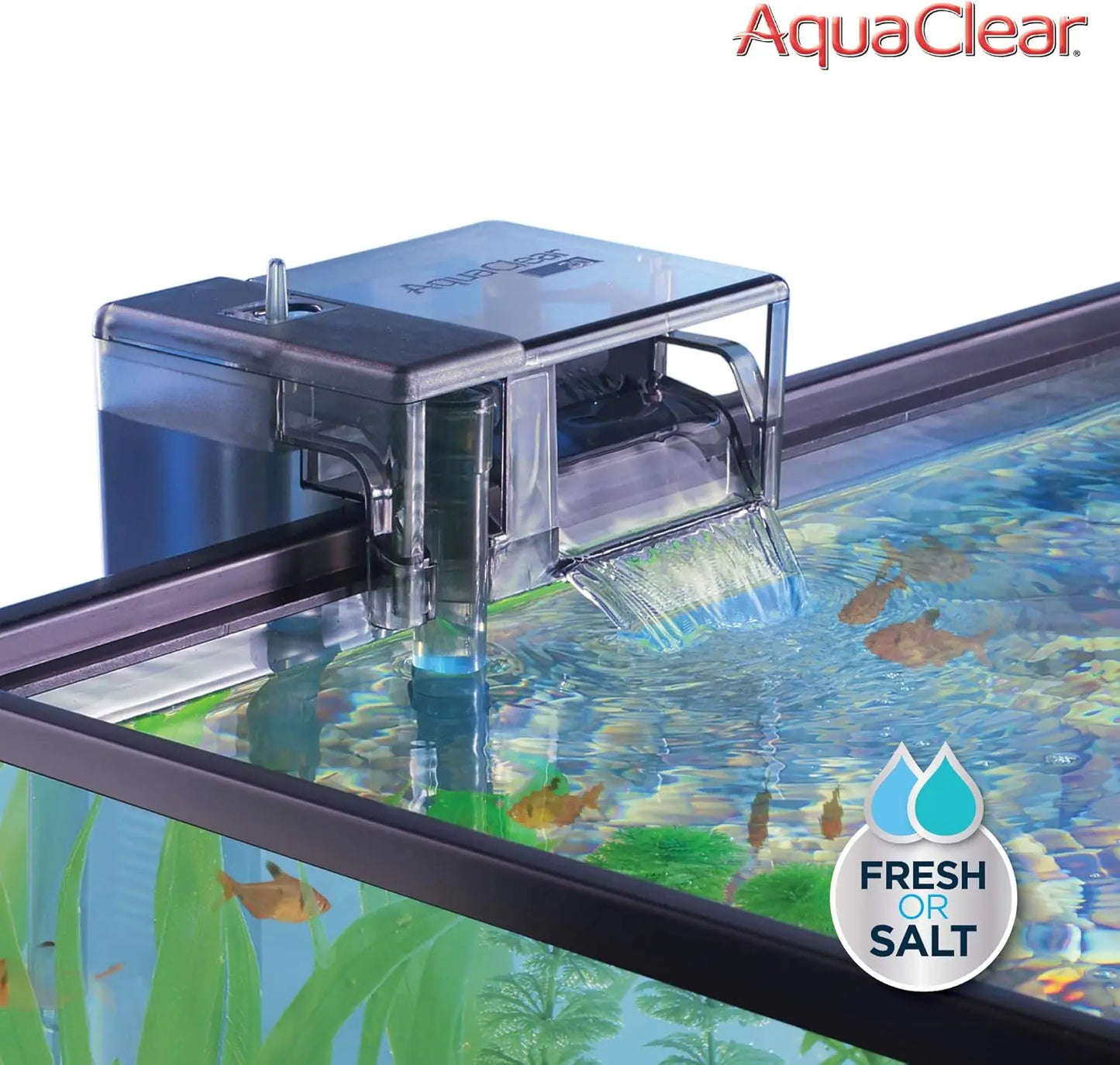 AquaClear 70 Power Filter, Fish Tank Filter for 40- to 70-Gallon Aquariums, Black