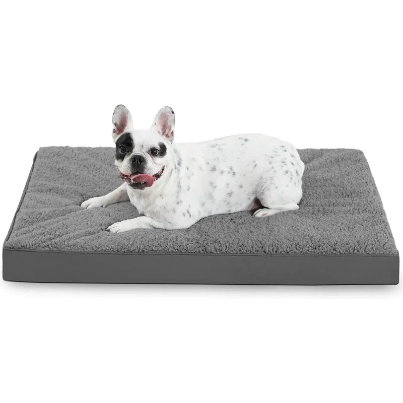 Dog Bed with Removable Washable Cover, XL Orthopedic 42 inch Dog Crate Large Breed, Waterproof Pet Bed