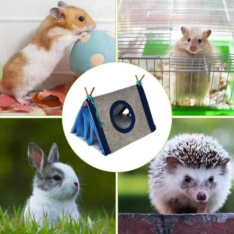 Small Pet Nest Felt Tent Nest  Small Animal Bed Accessories