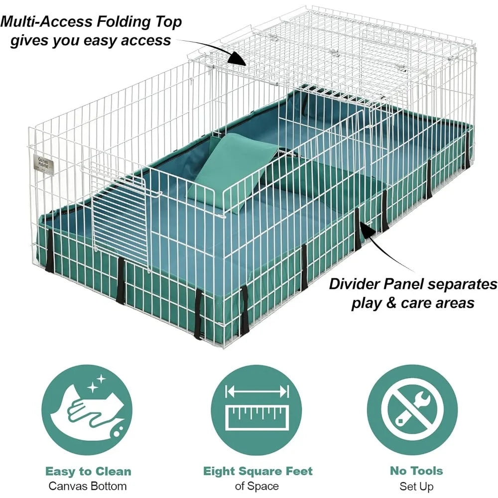 Guinea Pig Cage w/ Top Panel, 47L x 24W x 14H Inches