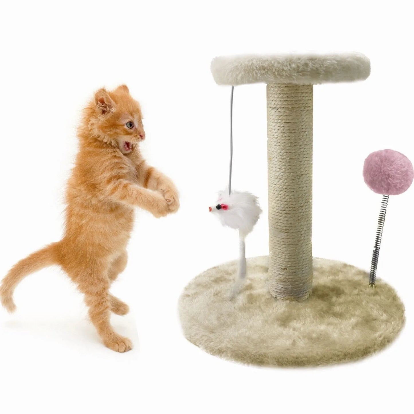 Small Cat Tree Scratching Tower Post Scratcher Furniture Rest Toy