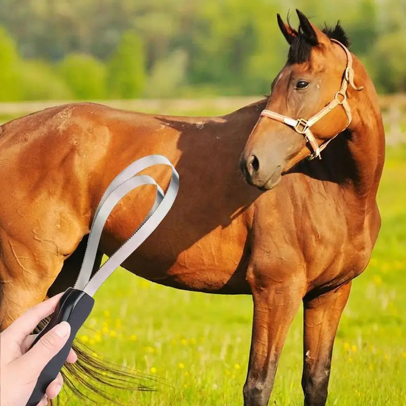 Sweat Scraper Horse Shedding Grooming Tool Deshedding Cleaning Comfortable Grip Riding Equipment