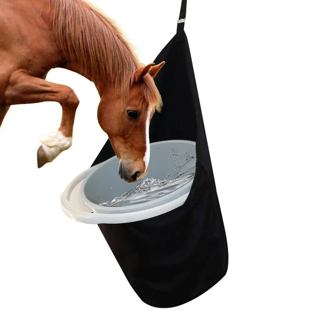 Horse Feed Bag Hang Bucket Holder Grain Bucket Bag For Trailer Horse Trailer Organizer