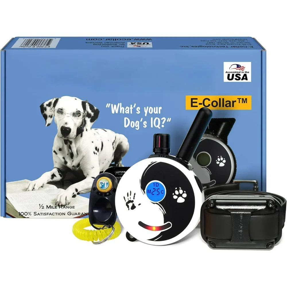 Electronic Training Collars 1/2 Mile Dog Remote - Static, Vibration & Tone Electric Training Collars