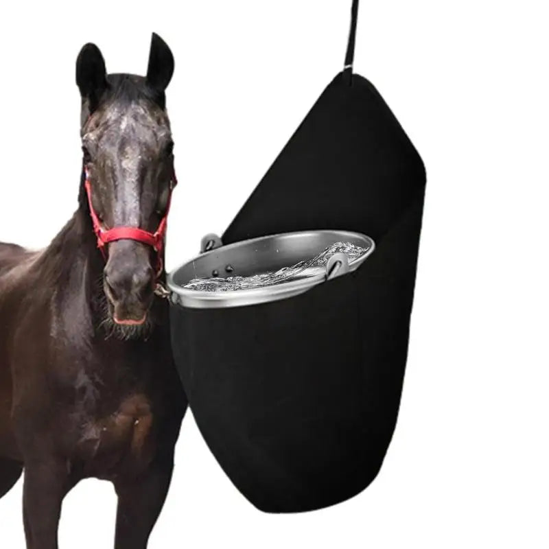 Horse Feed Bag Hang Bucket Holder Grain Bucket Bag For Trailer Horse Trailer Organizer