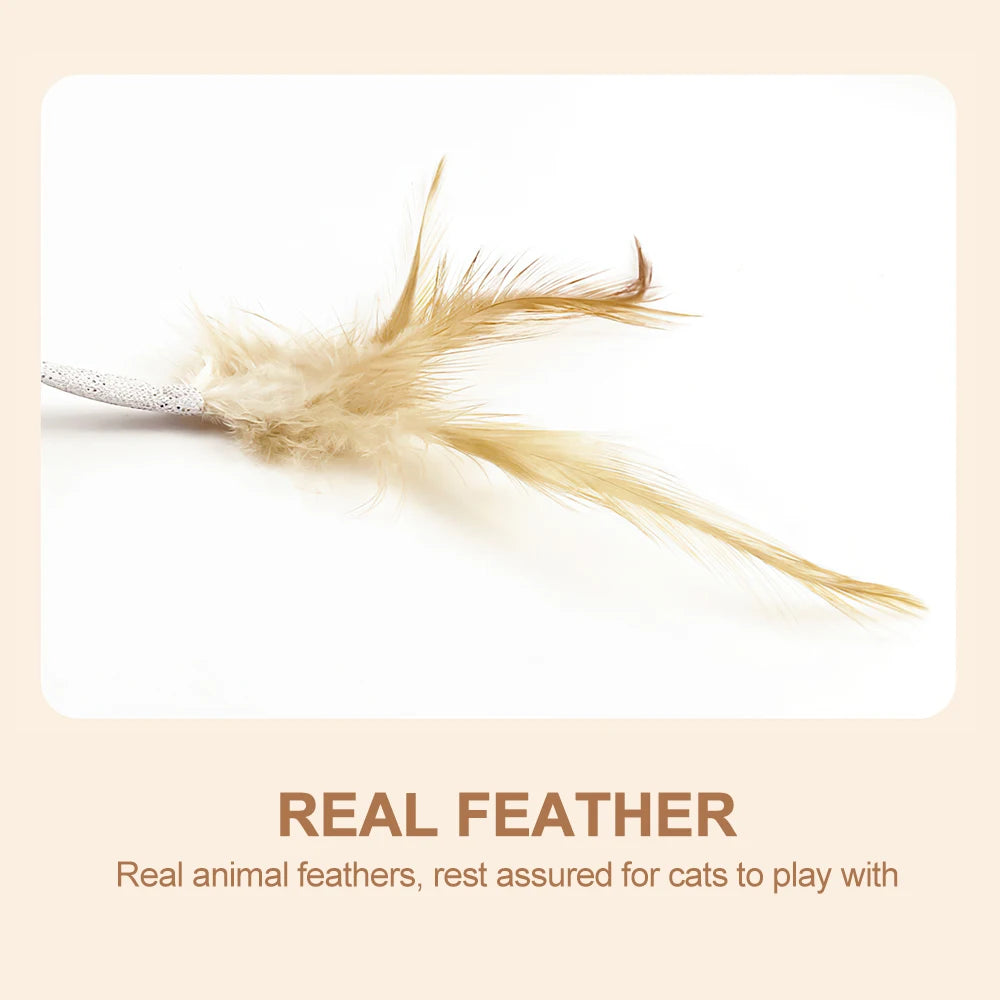 Automatic Interactive Plush Mouse Kitten Teaser Feather Toy Cute Motion Rat USB Rechargeable