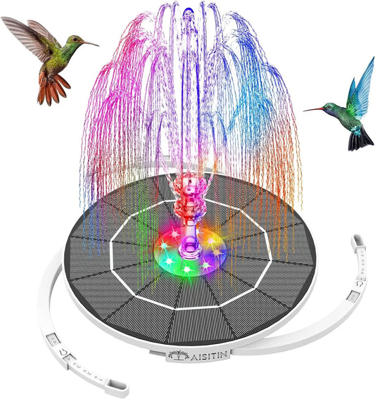 3.5W LED Solar Fountain with Water Pump, Suitable for Bird Baths, and Fish Tanks Water Spray