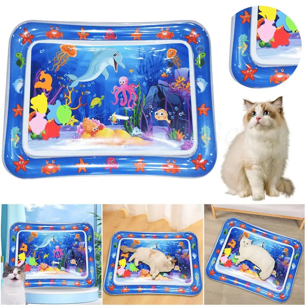 Water Sensory Play Mat Thickened Inflatable Water Mat For Cat And Dog