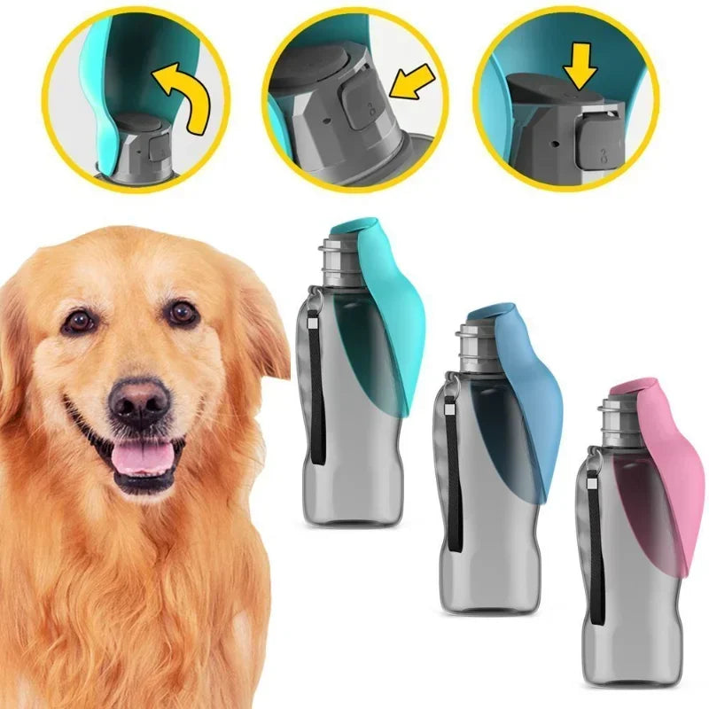 Water Bottle Portable Foldable Pet Drinking Bowl For Small Dogs Cat Outdoor Travel Walking Accessories