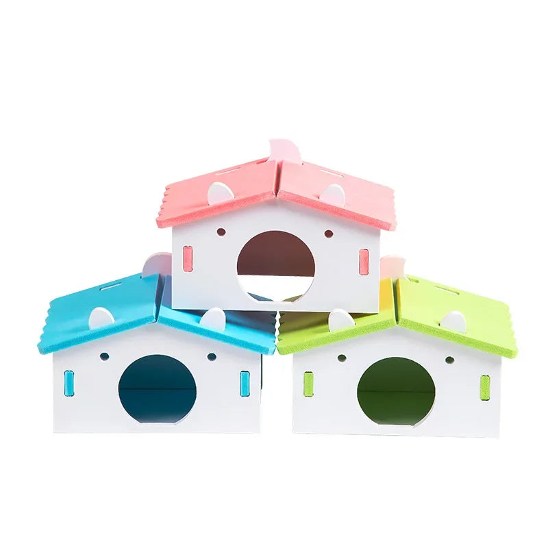 Cage House Toy Plastic Hamster Cage Hideout Small Animal House Accessories