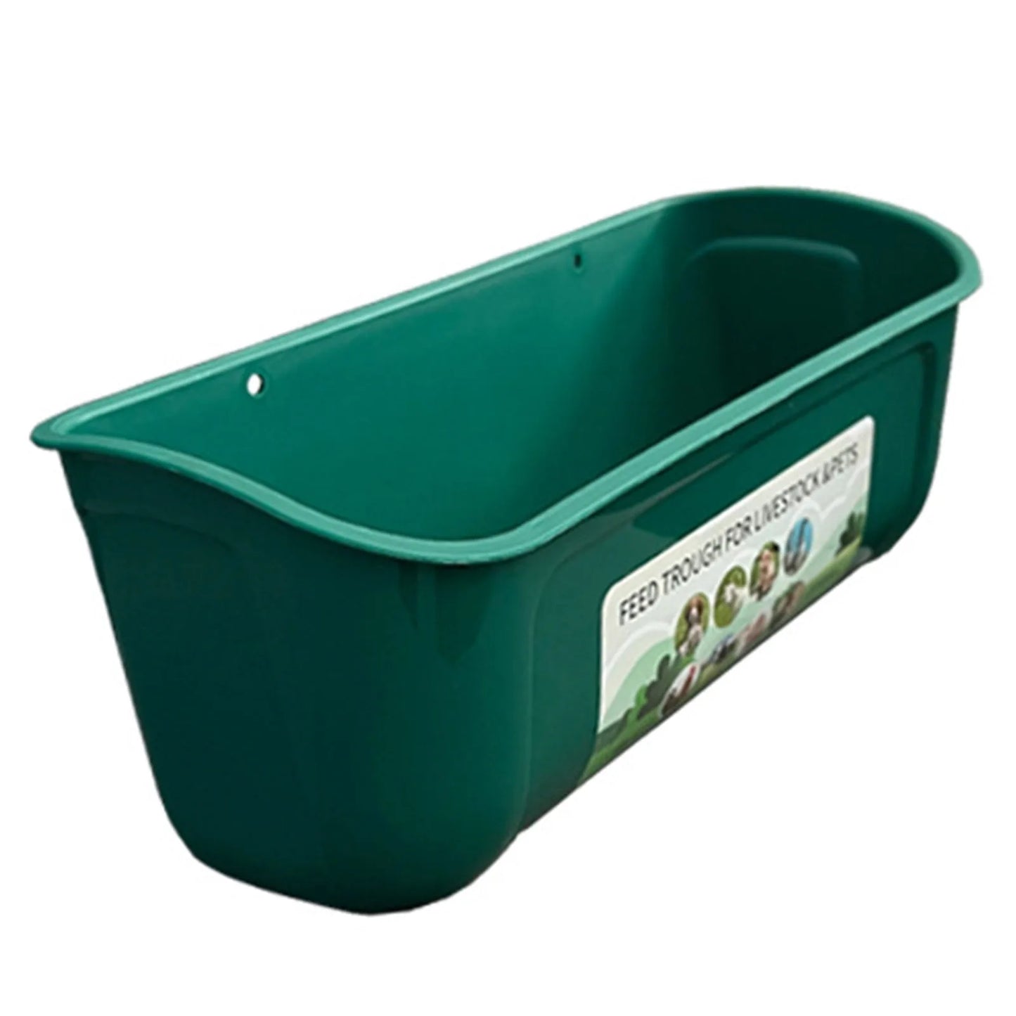 2Pcs Hanging Chicken Feed Trough BPA-Free Plastic Feeder Waterer Large Capacity