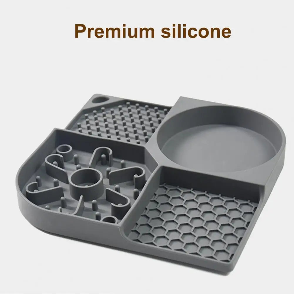 Food Mat Bowl Useful with Suction Cups No Odor  Silicone Licking Food Mat Dog Cat Feeding Bowl