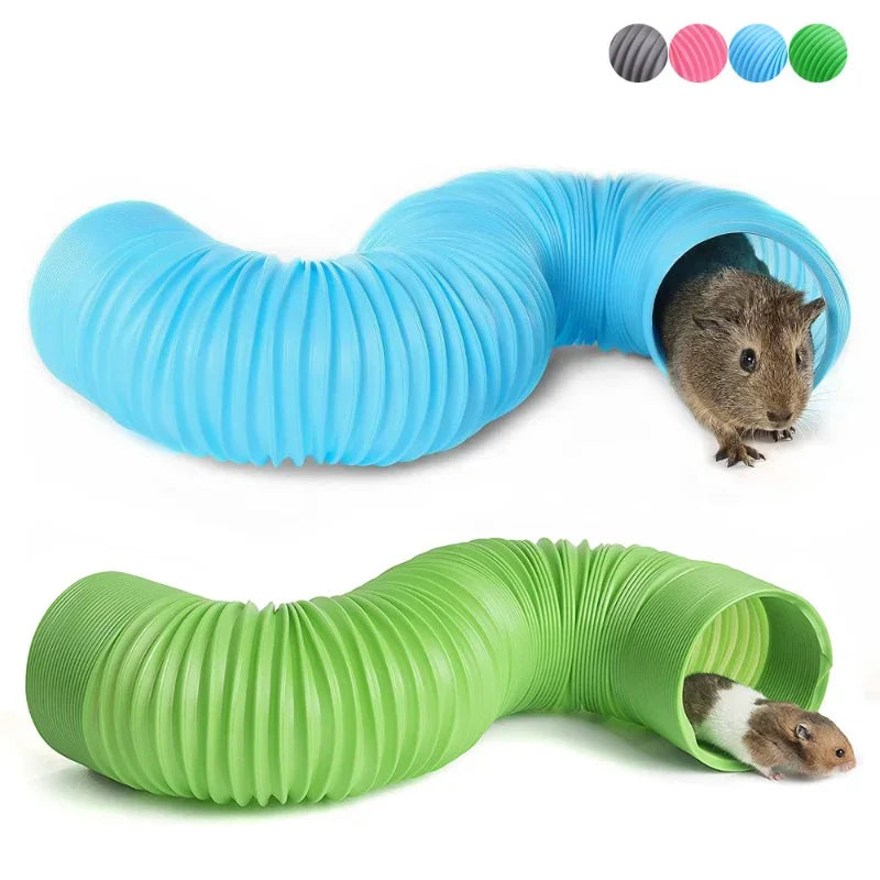 Trendy Funny Small Pet Tunnel Cage Toy, Playing Hide Tube Indoor Training DIY Hideaway Pipeline