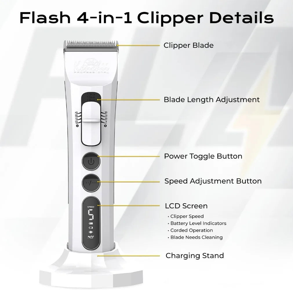 5 in 1 Digital Cordless Grooming Clippers Precision Pet Grooming Trim Shape and Style