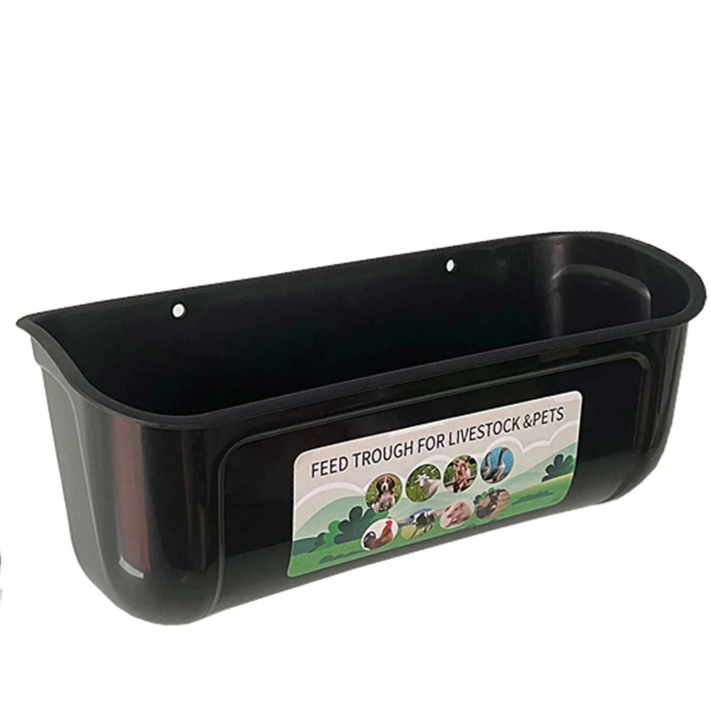 2Pcs Hanging Chicken Feed Trough BPA-Free Plastic Feeder Waterer Large Capacity