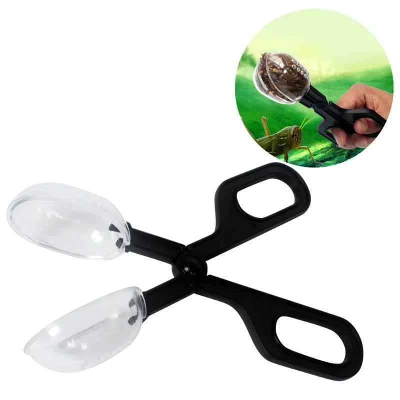 Reptile Terrarium Lizards Plastic Tongs Tweezers Pet Raising Feeding Tool Clip