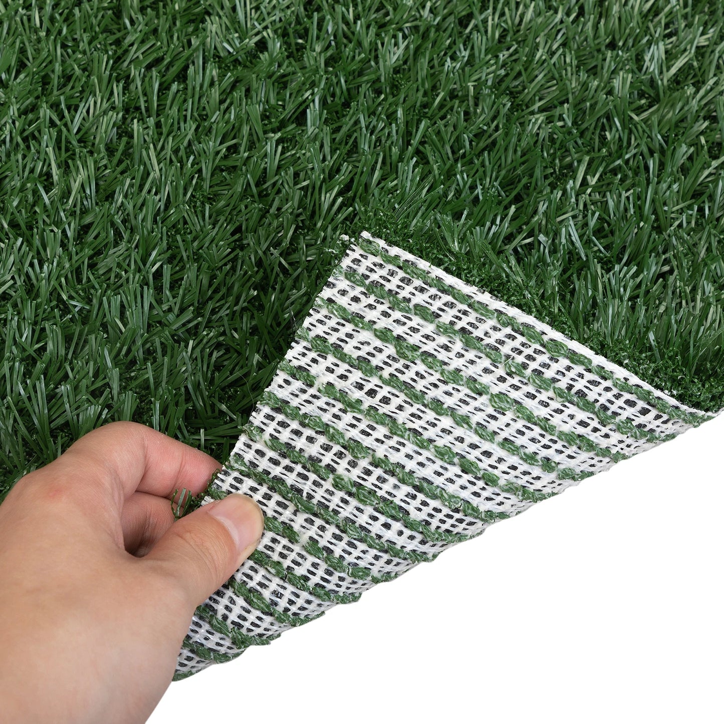 2PCS Realistic Artificial Grass Rug for Pet Potty Training, Synthetic Dog Pee Grass Turf Patch